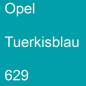 Preview: Opel, Tuerkisblau, 629.