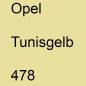 Preview: Opel, Tunisgelb, 478.