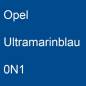 Preview: Opel, Ultramarinblau, 0N1.