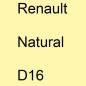 Preview: Renault, Natural, D16.