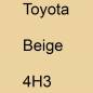 Preview: Toyota, Beige, 4H3.