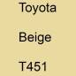 Preview: Toyota, Beige, T451.