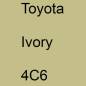 Preview: Toyota, Ivory, 4C6.