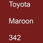 Preview: Toyota, Maroon, 342.