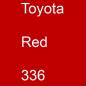 Preview: Toyota, Red, 336.