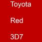 Preview: Toyota, Red, 3D7.