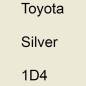 Preview: Toyota, Silver, 1D4.