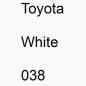 Preview: Toyota, White, 038.