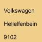 Preview: Volkswagen, Hellelfenbein, 9102.