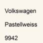 Preview: Volkswagen, Pastellweiss, 9942.