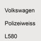 Preview: Volkswagen, Polizeiweiss, L580.