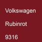 Preview: Volkswagen, Rubinrot, 9316.