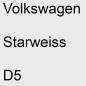 Preview: Volkswagen, Starweiss, D5.