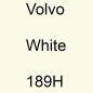 Preview: Volvo, White, 189H.