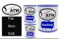Preview: Fiat, Nero, DX8: 1L Lackdose + 1L Klarlack + 500ml Härter - Set, von ATW Autoteile West.