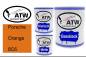 Preview: Porsche, Orange, 8C6: 1L Lackdose + 1L Klarlack + 500ml Härter - Set, von ATW Autoteile West.
