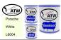 Preview: Porsche, White, L6004: 1L Lackdose + 1L Klarlack + 500ml Härter - Set, von ATW Autoteile West.