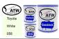 Preview: Toyota, White, 058: 1L Lackdose + 1L Klarlack + 500ml Härter - Set, von ATW Autoteile West.