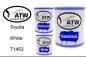 Preview: Toyota, White, T1453: 1L Lackdose + 1L Klarlack + 500ml Härter - Set, von ATW Autoteile West.