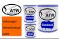 Preview: Volkswagen, Telerentorange, L23N: 1L Lackdose + 1L Klarlack + 500ml Härter - Set, von ATW Autoteile West.