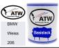 Preview: BMW, Weiss, 206: 1L Lackdose, von ATW Autoteile West.