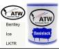 Preview: Bentley, Ice, LK7R: 1L Lackdose, von ATW Autoteile West.