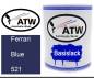 Preview: Ferrari, Blue, 521: 1L Lackdose, von ATW Autoteile West.