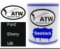 Preview: Ford, Ebony, UB: 1L Lackdose, von ATW Autoteile West.