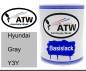 Preview: Hyundai, Gray, Y3Y: 1L Lackdose, von ATW Autoteile West.