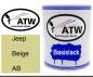 Preview: Jeep, Beige, AB: 1L Lackdose, von ATW Autoteile West.