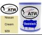 Preview: Nissan, Cream, 929: 1L Lackdose, von ATW Autoteile West.