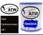 Preview: Opel, Carbonschwarz, J4C: 1L Lackdose, von ATW Autoteile West.