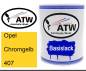 Preview: Opel, Chromgelb, 407: 1L Lackdose, von ATW Autoteile West.
