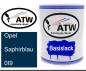 Preview: Opel, Saphirblau, 0I9: 1L Lackdose, von ATW Autoteile West.