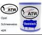 Preview: Opel, Schneeweiss, 40R: 1L Lackdose, von ATW Autoteile West.