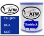 Preview: Peugeot, Blue, KUC: 1L Lackdose, von ATW Autoteile West.