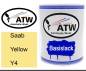 Preview: Saab, Yellow, Y4: 1L Lackdose, von ATW Autoteile West.