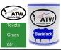 Preview: Toyota, Green, 681: 1L Lackdose, von ATW Autoteile West.