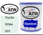 Preview: Toyota, White, 023: 1L Lackdose, von ATW Autoteile West.