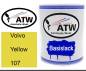 Preview: Volvo, Yellow, 107: 1L Lackdose, von ATW Autoteile West.