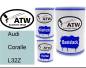 Preview: Audi, Coralle, L32Z: 500ml Lackdose + 500ml Klarlack + 250ml Härter - Set, von ATW Autoteile West.