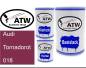 Preview: Audi, Tornadorot, 018: 500ml Lackdose + 500ml Klarlack + 250ml Härter - Set, von ATW Autoteile West.