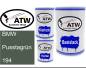 Preview: BMW, Pusstagrün, 194: 500ml Lackdose + 500ml Klarlack + 250ml Härter - Set, von ATW Autoteile West.