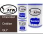 Preview: Chevrolet, Oxidize, GLY: 500ml Lackdose + 500ml Klarlack + 250ml Härter - Set, von ATW Autoteile West.