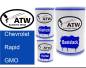 Preview: Chevrolet, Rapid, GMO: 500ml Lackdose + 500ml Klarlack + 250ml Härter - Set, von ATW Autoteile West.