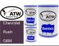 Preview: Chevrolet, Rush, G6M: 500ml Lackdose + 500ml Klarlack + 250ml Härter - Set, von ATW Autoteile West.