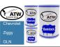 Preview: Chevrolet, Ziggy, GLN: 500ml Lackdose + 500ml Klarlack + 250ml Härter - Set, von ATW Autoteile West.