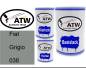 Preview: Fiat, Grigio, 038: 500ml Lackdose + 500ml Klarlack + 250ml Härter - Set, von ATW Autoteile West.