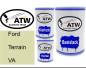 Preview: Ford, Terrain, VA: 500ml Lackdose + 500ml Klarlack + 250ml Härter - Set, von ATW Autoteile West.