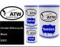 Preview: Honda-Motorcycle, Black, 9300: 500ml Lackdose + 500ml Klarlack + 250ml Härter - Set, von ATW Autoteile West.